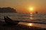 Рассвет. Вид на Карадаг из Лисью бухту